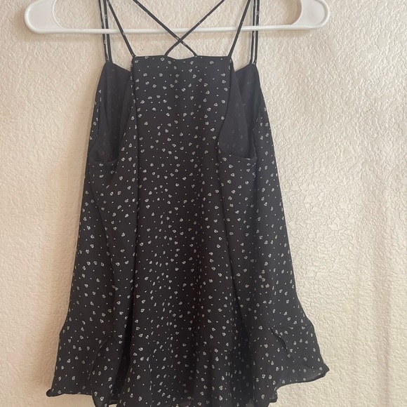 Black Polka Dot Spaghetti Strap Top - Picture 4 of 6